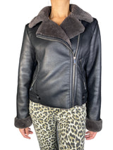 Chaqueta Negra Cuero Vegano