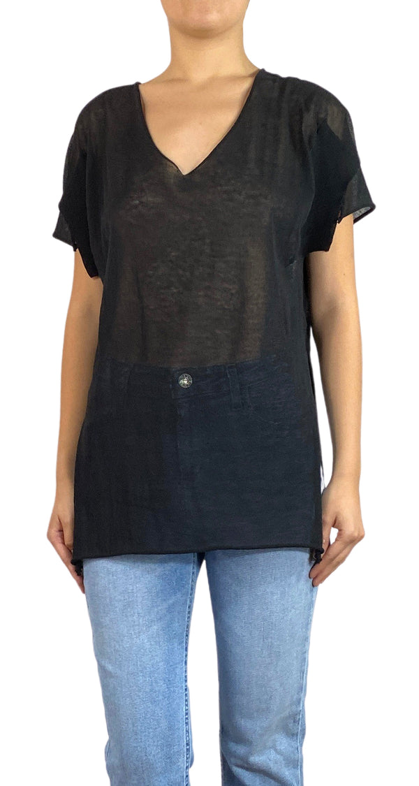 Polera Negra Lazo