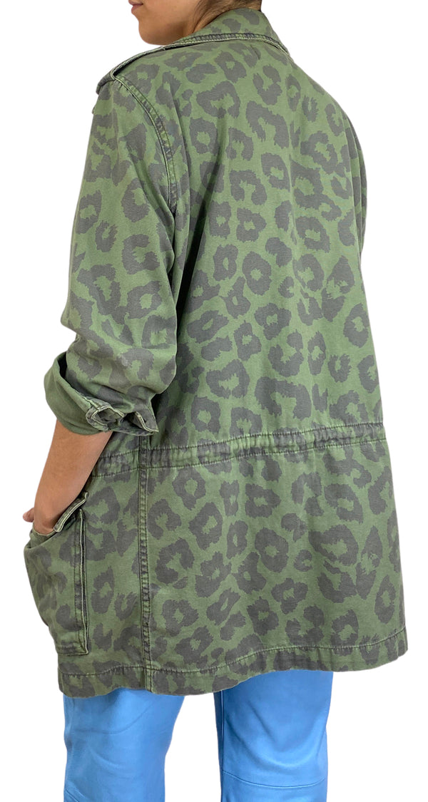 Chaqueta Verde Animal Print