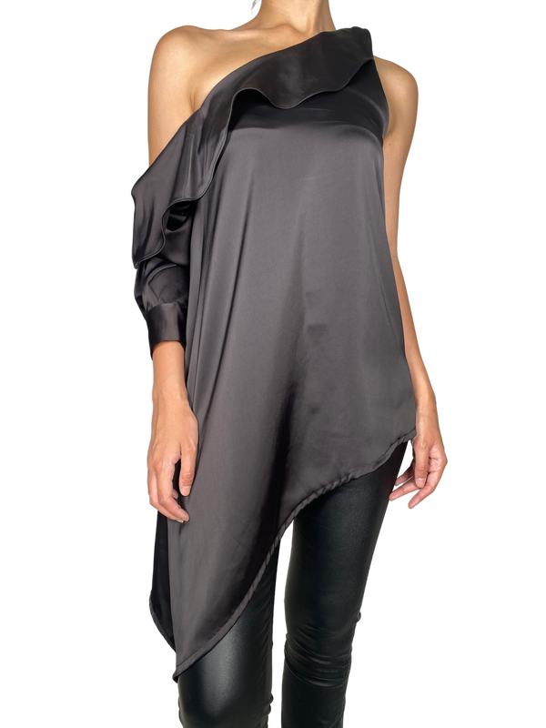 Blusa Vegas Negro Satinado