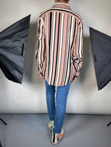 Blusa Slim Fit Rayas