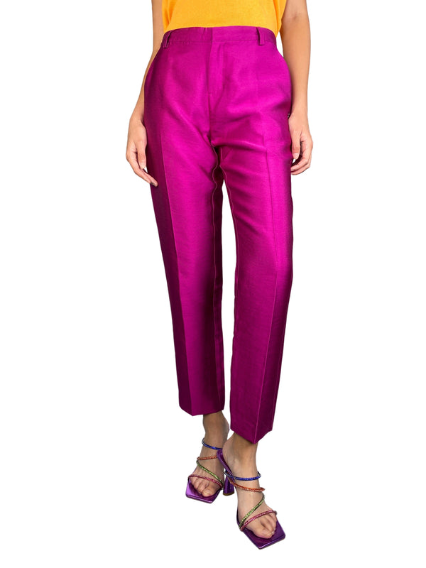 Pantalón Morado Satinado