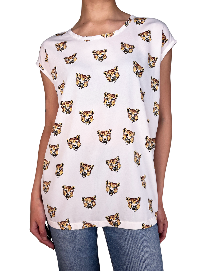 Blusa Blanca Tigres