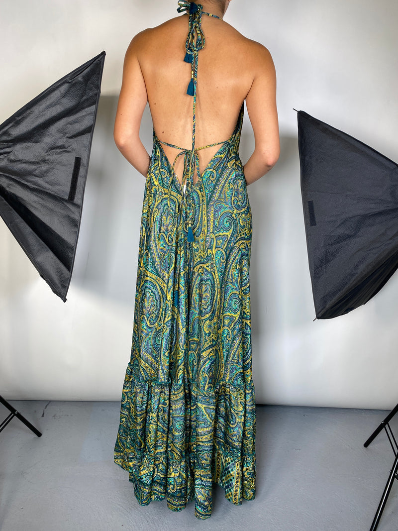 Vestido Seda Estampado