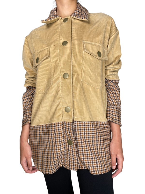 Chaqueta Café Cotelé