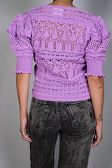 Sweater Tejido Violeta