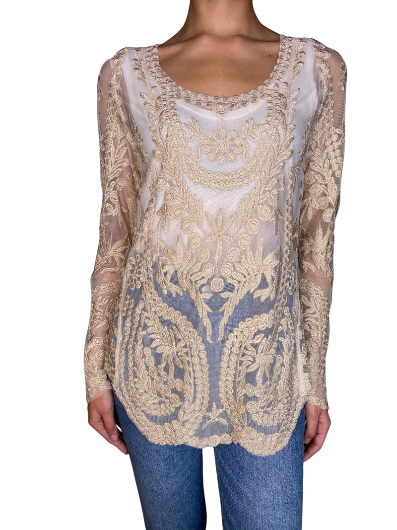 Polera Bordado Karyn Coo x Alaniz