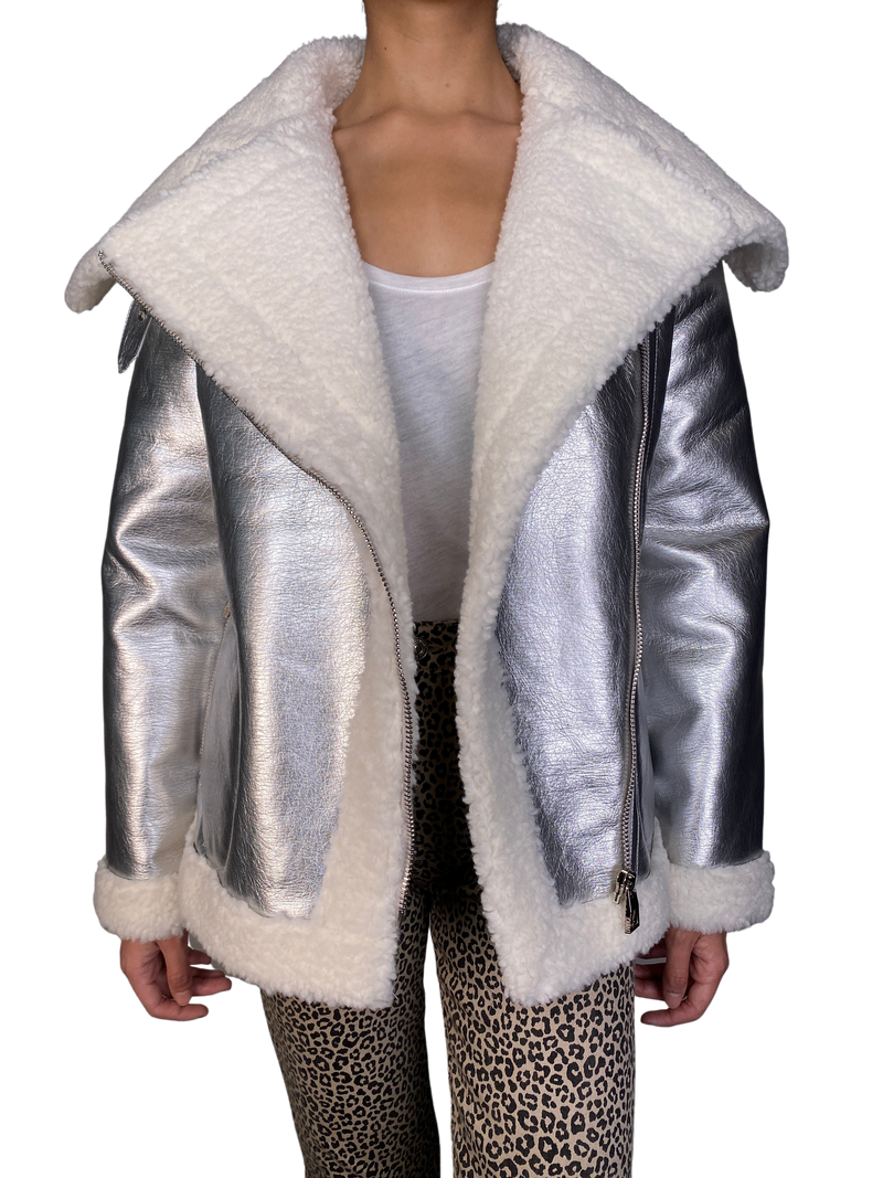 Chaqueta Pu Shine Cuero Vegano