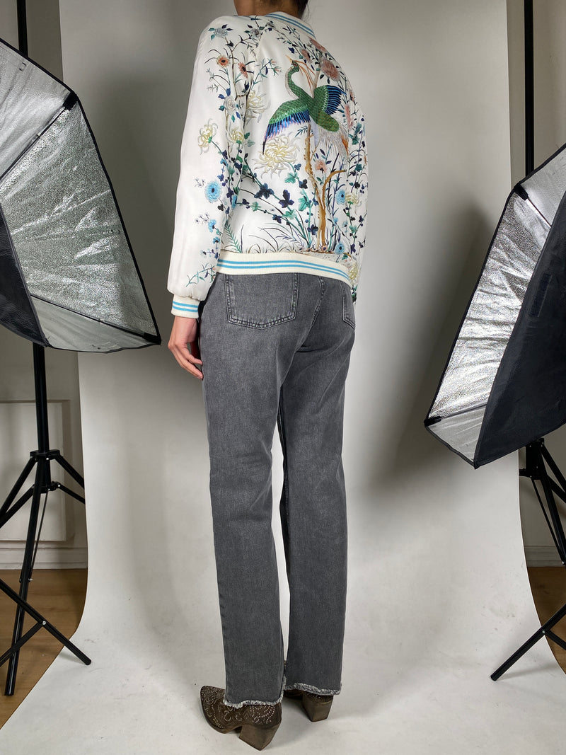 Chaqueta Bomber Flores