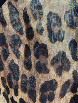 Polera Seda Animal Print Metalizada