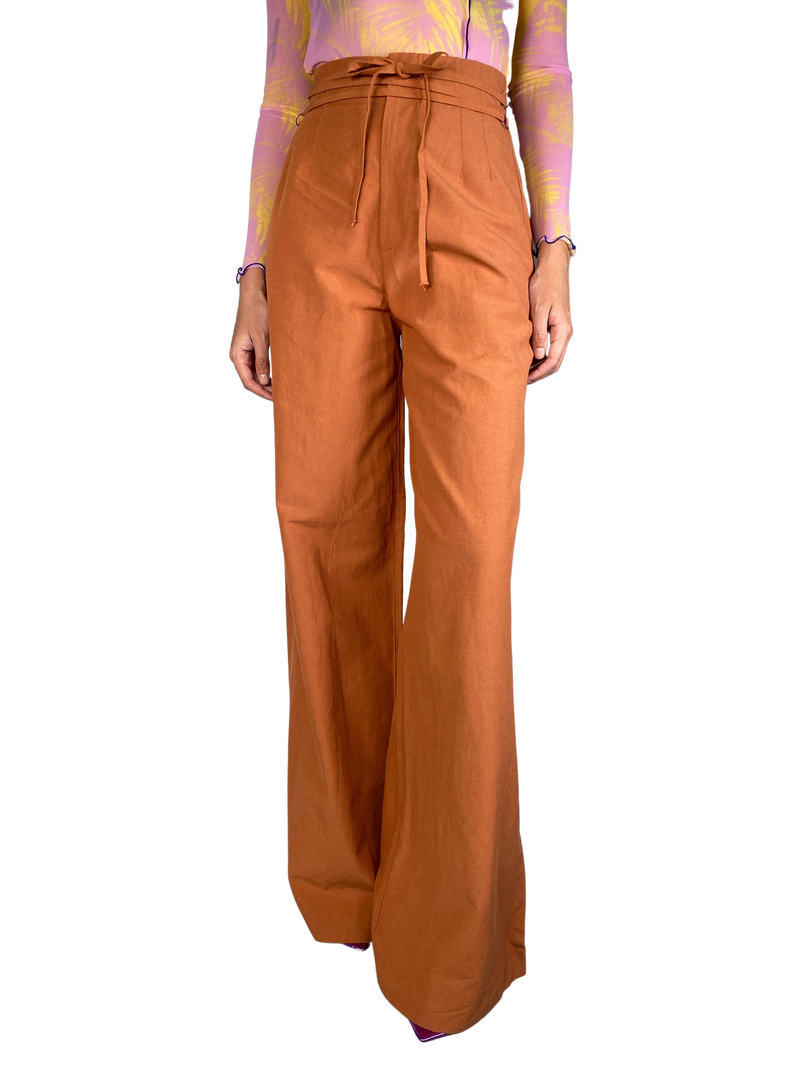 Pantalón Terracota Palazzo