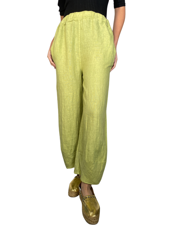 Pantalón Verde Lino