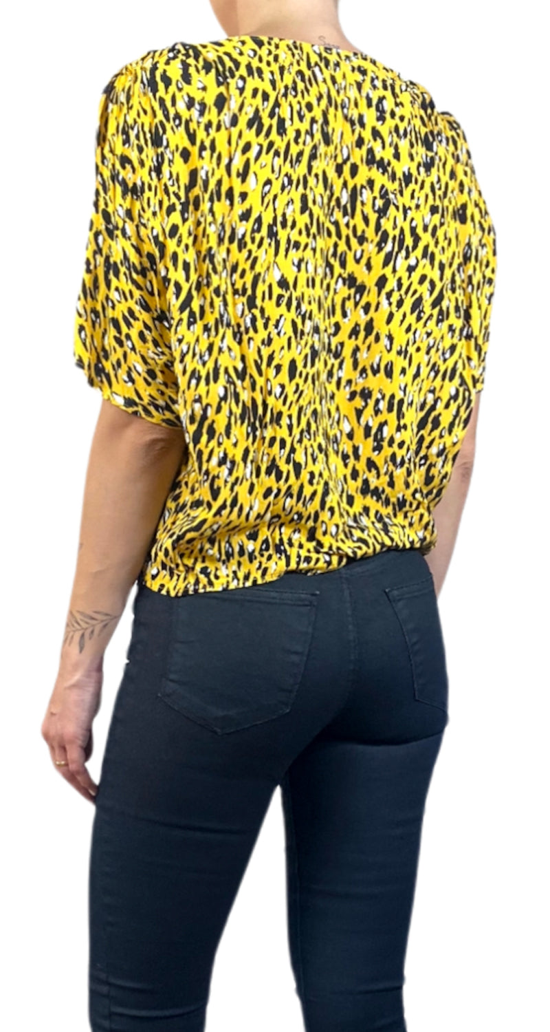 Blusa Amarilla Animal Print – Market People