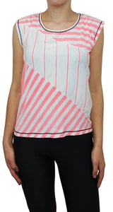 Polera Rayas Rosada