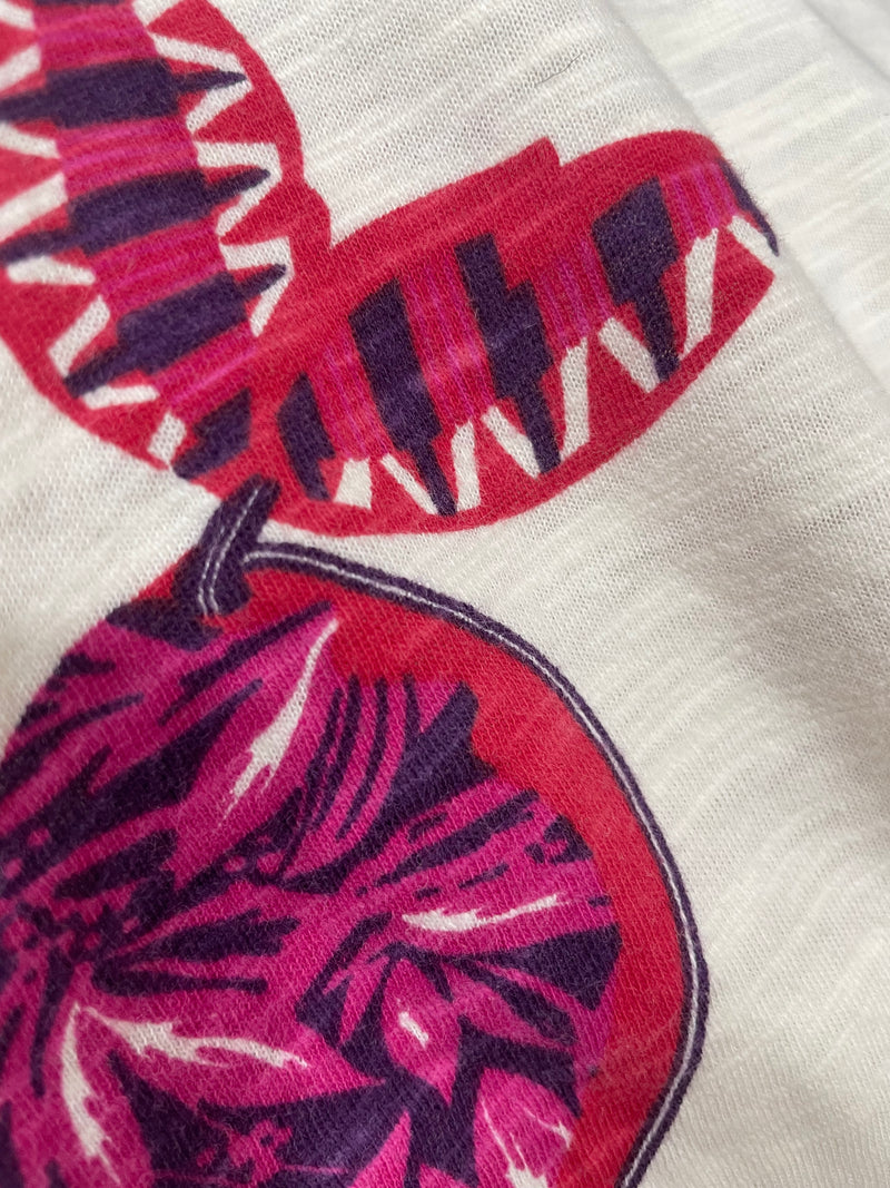 Polera Crema Estampada