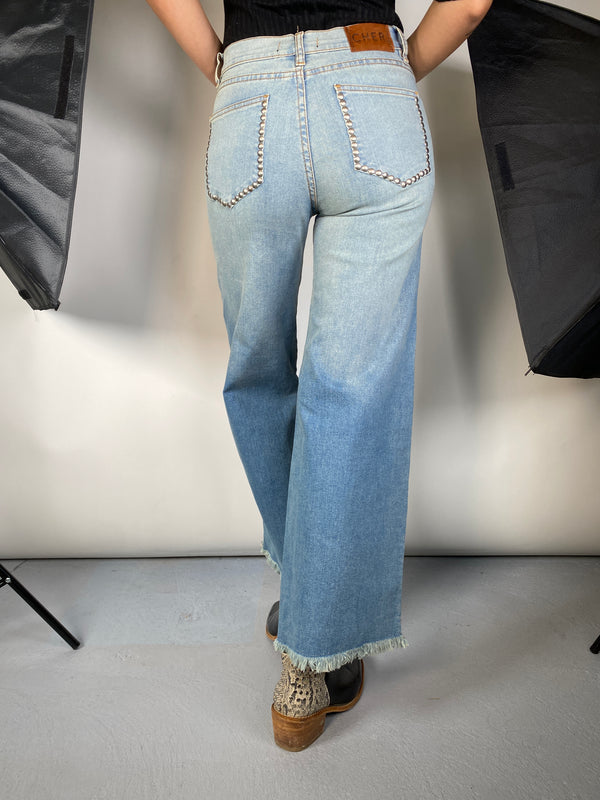 Jeans Palazzo Tachas