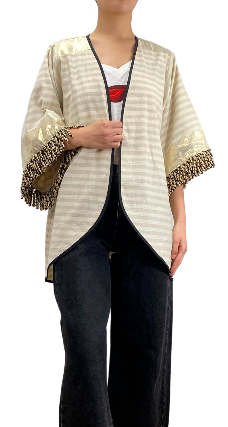 Kimono Beige Rayas