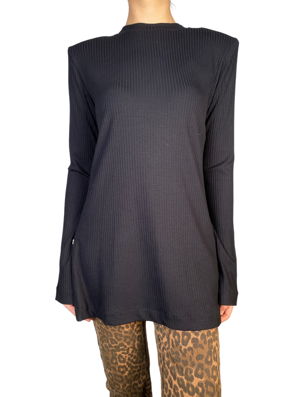 Polera Tejida Con Hombreras