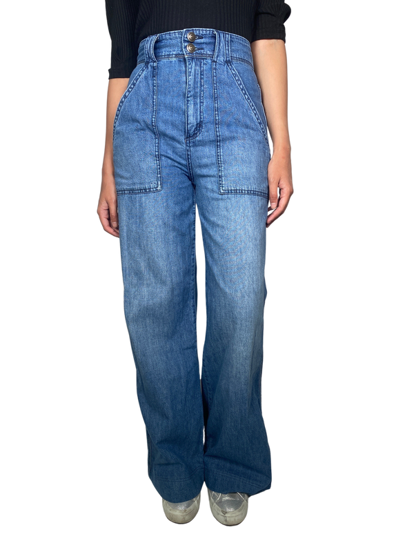 Pantalon Denim Bota Ancha