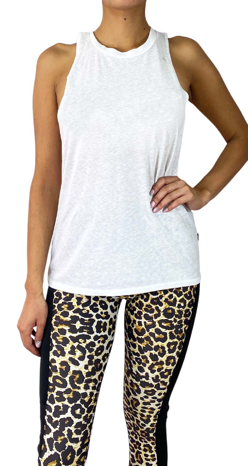 Polera Blanca Sin Mangas
