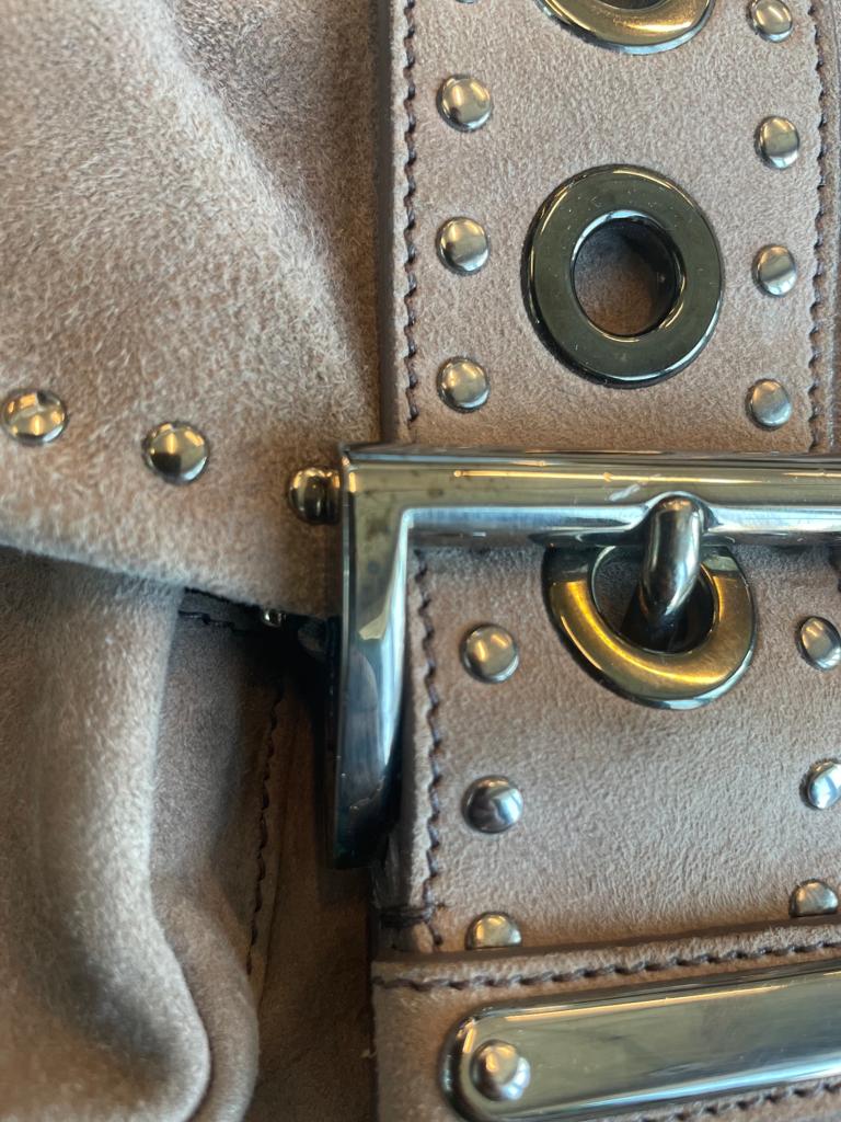 Bolso Gamuza Tachas