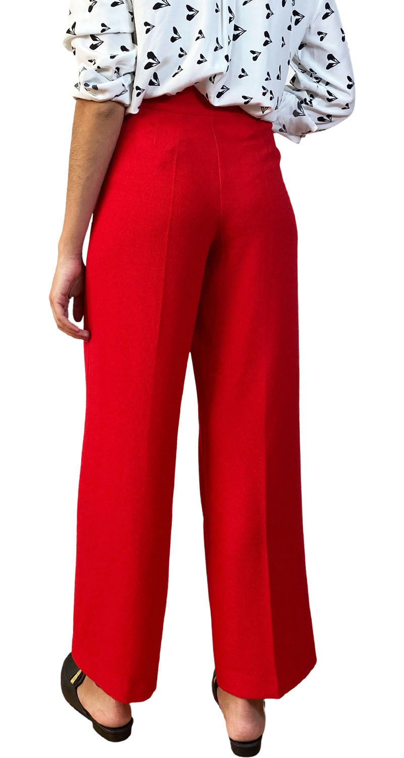 Pantalón Rojo Palazzo