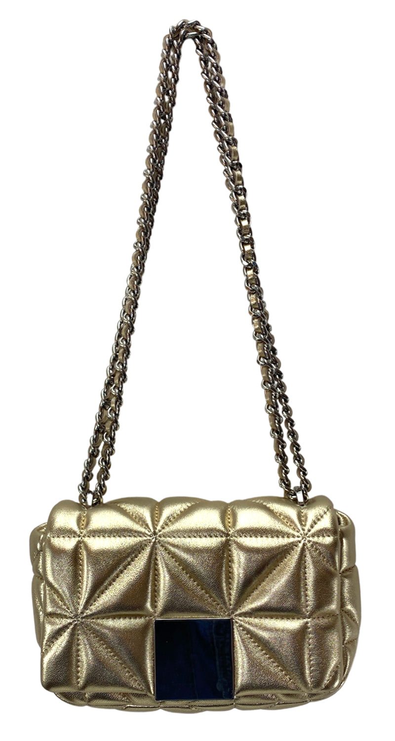 Cartera Cuero Acolchada