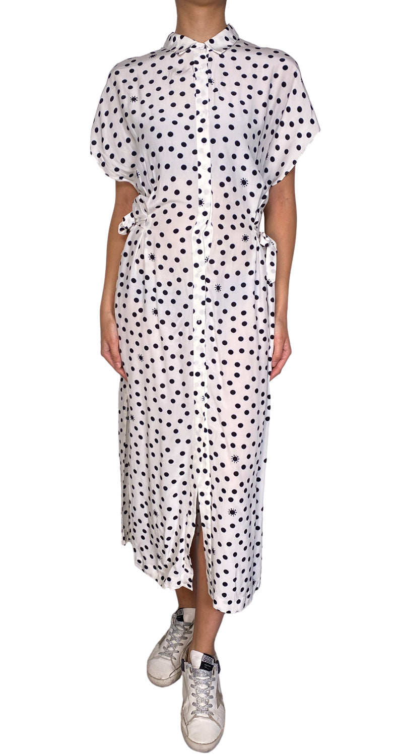 Vestido Camisero De Lunares