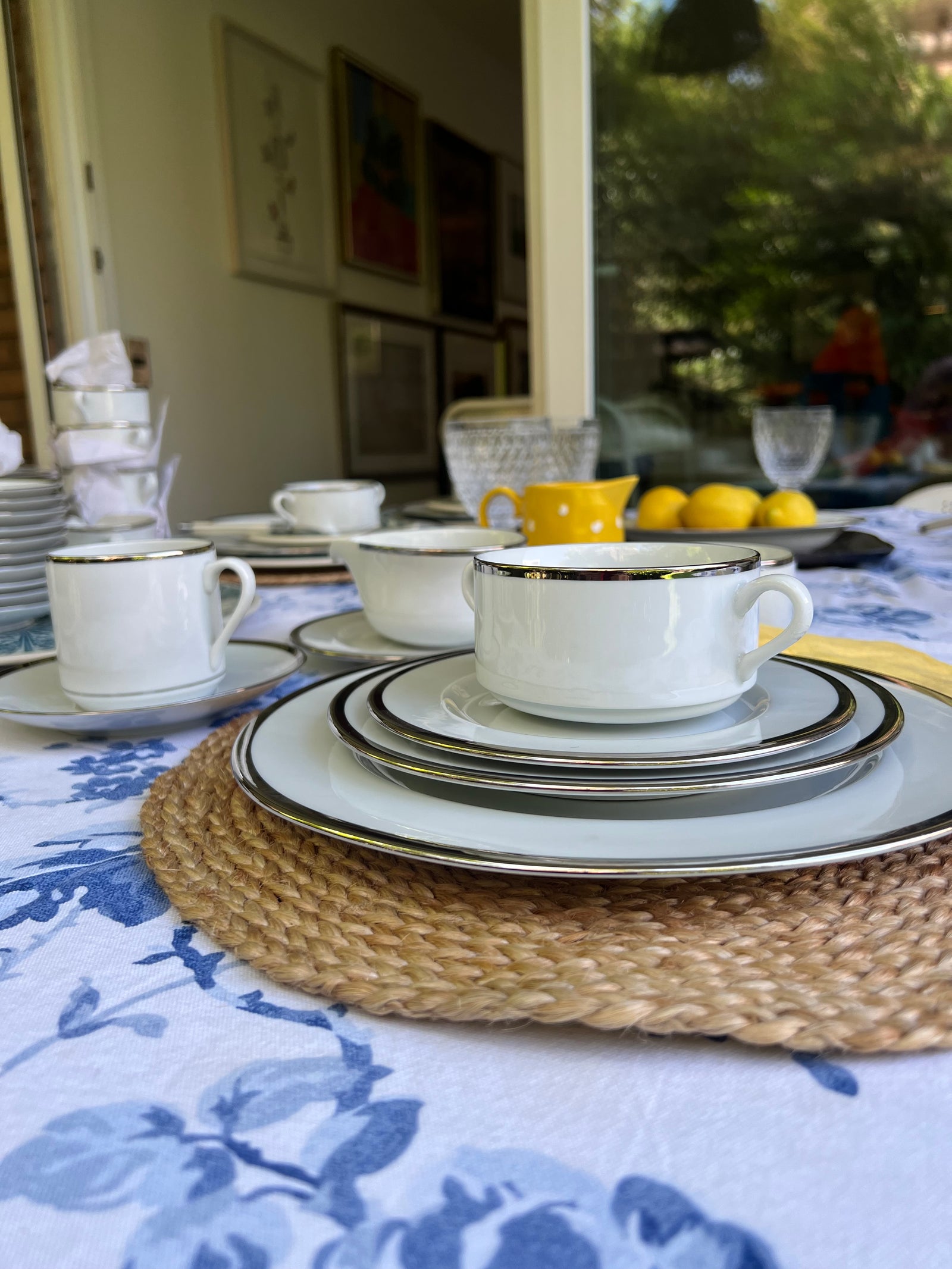 Set Platos Porcelana 12 Piezas FLORENCIA PORCELANA FINA – Market