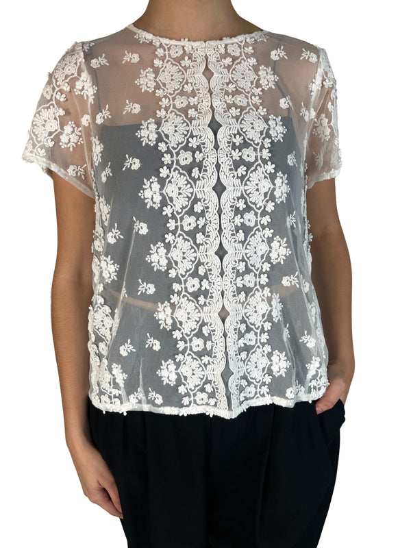 Blusa John Lace White