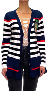 Sweater Navy Parche Leopardo