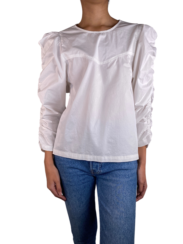 Blusa Mangas Fruncida