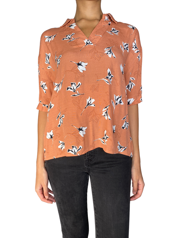 Blusa Damasco Flores