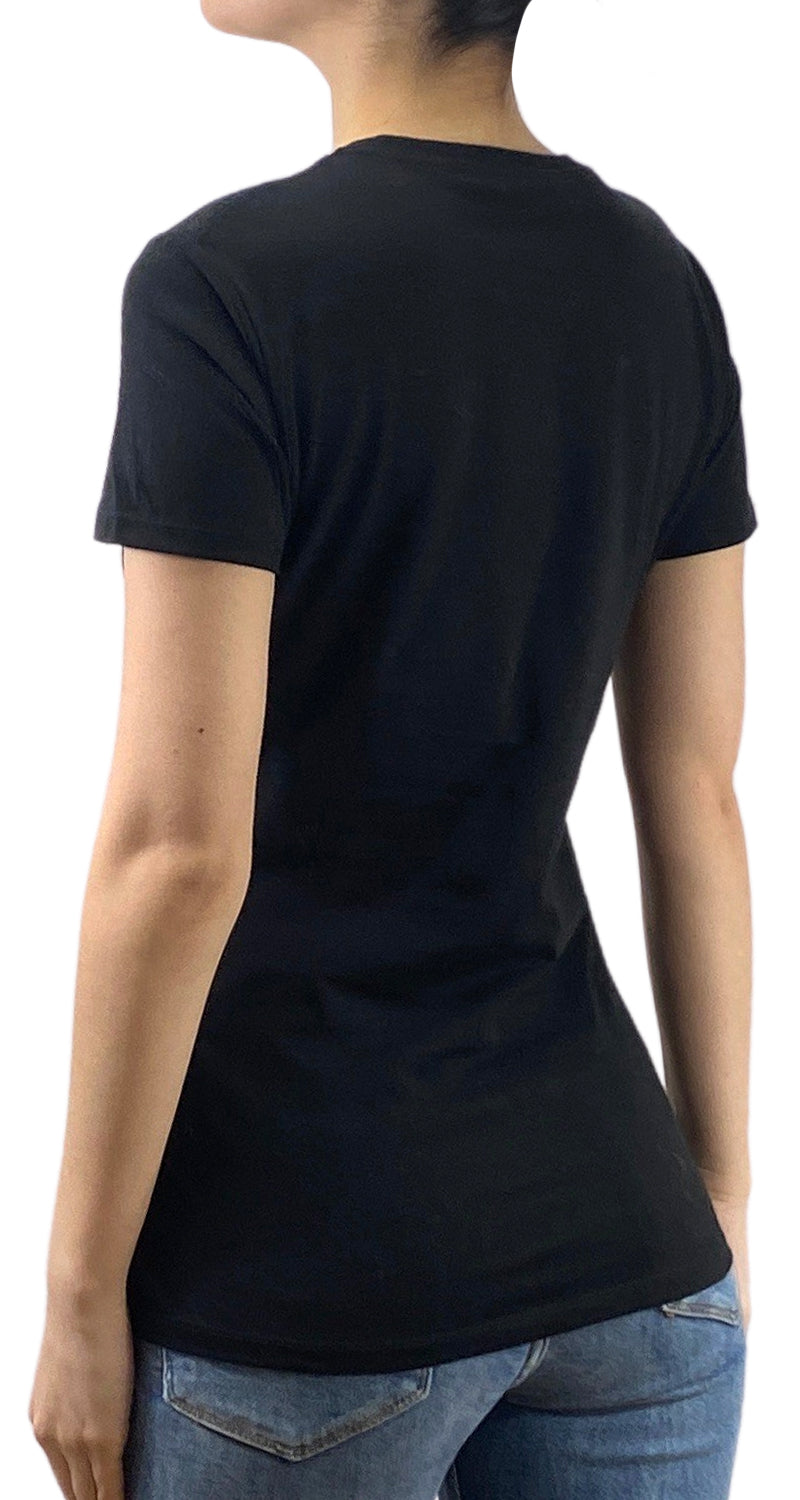 Polera Negraa Estampada