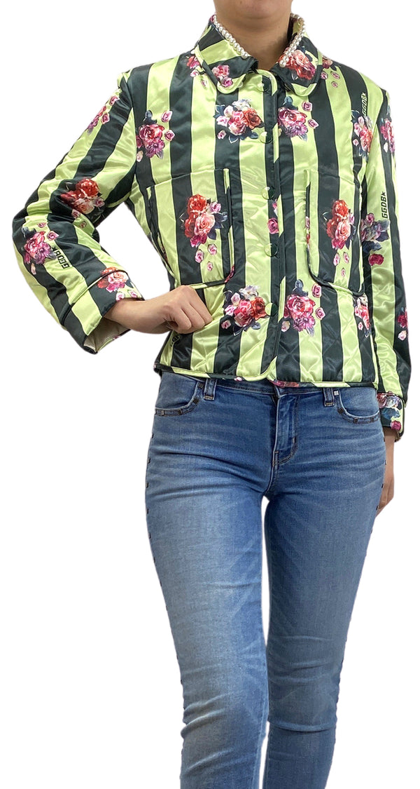 Parka Verde Flores