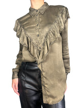 Blusa Cupro Caqui