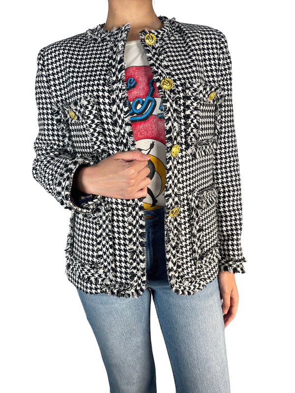 Chaqueta Houndstooth