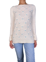 Sweater Blanco Rombos