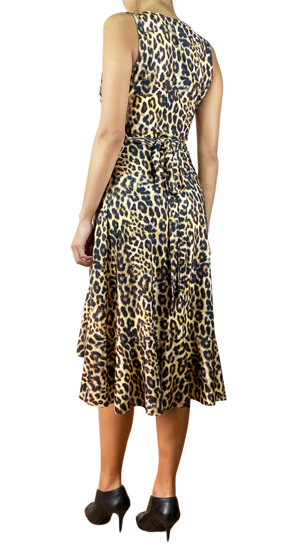 Vestido Wrap Leopardo