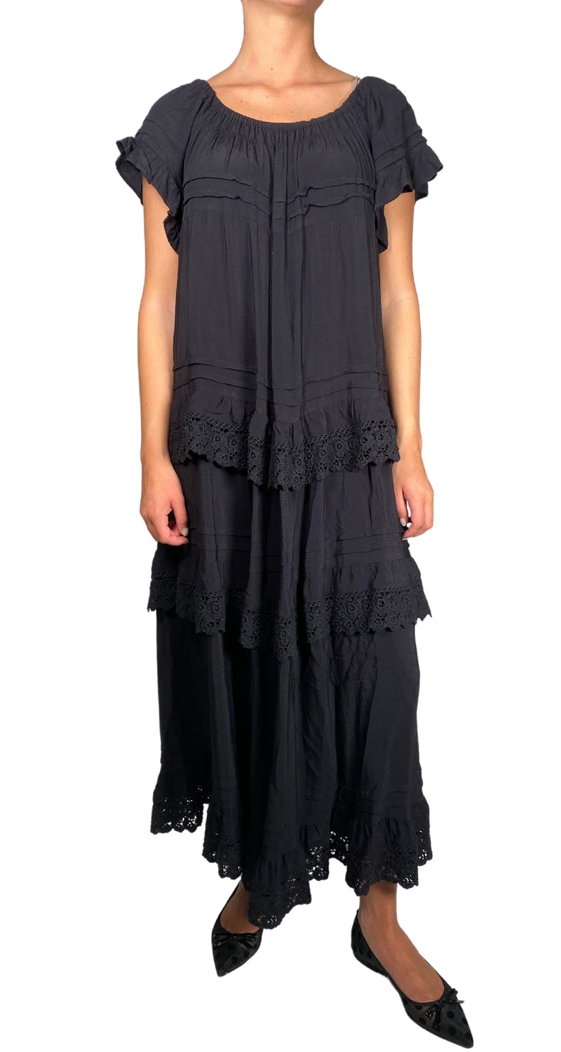 Vestido Vuelos Bordados