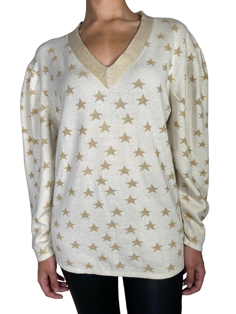 Sweater Beige Estrellas