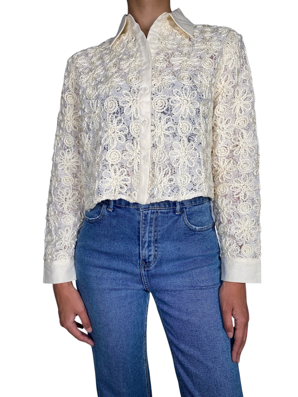 Blusa Tejida Lino