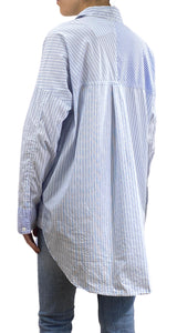 Blusa Rayas Azul