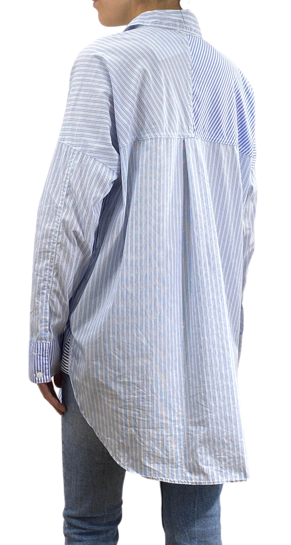 Blusa Rayas Azul