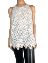 Blusa Encaje Celeste