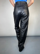 Pantalón Cuero Negro