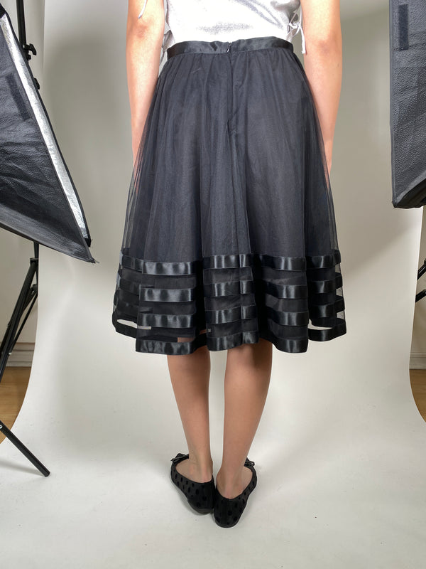 Falda Midi Negra