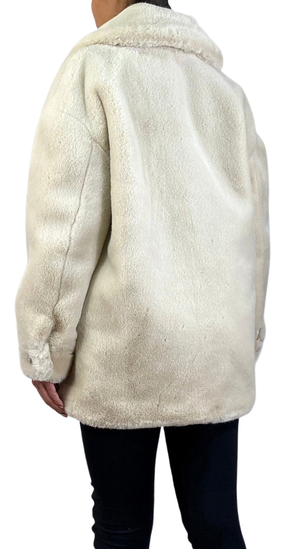 Abrigo Piel Beige