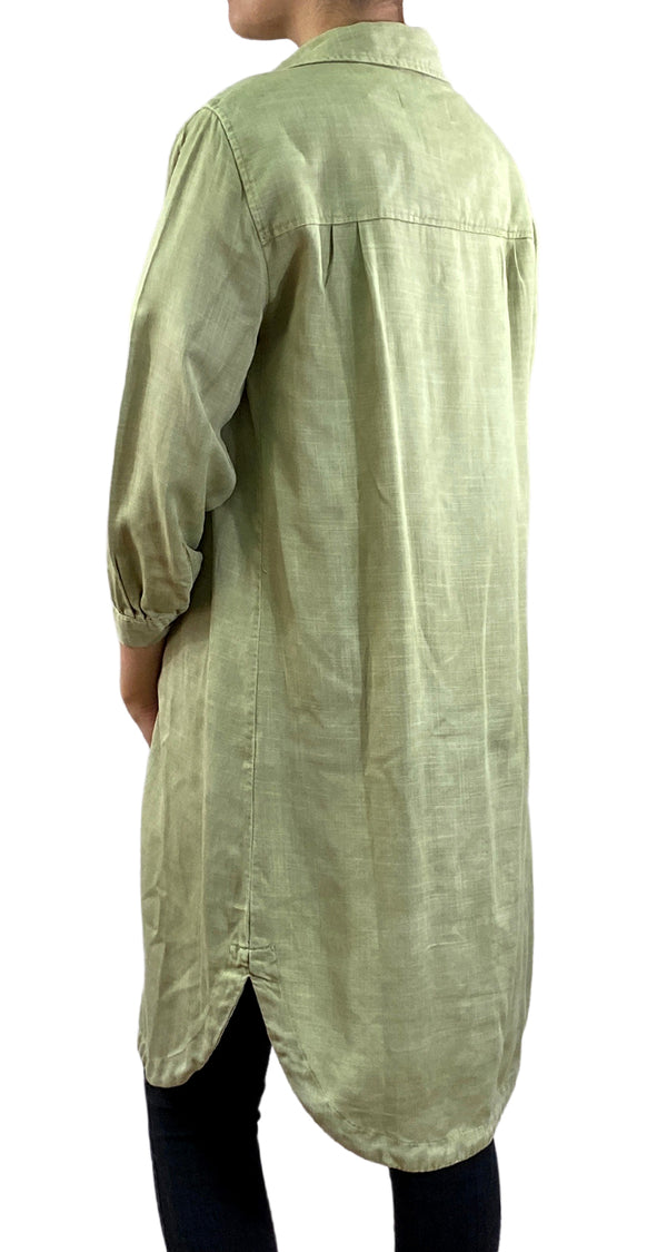 Camisa Larga Verde