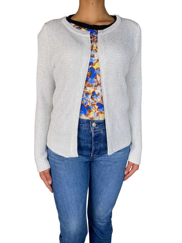 Cardigan Citronelle Con Hilos Metalizados